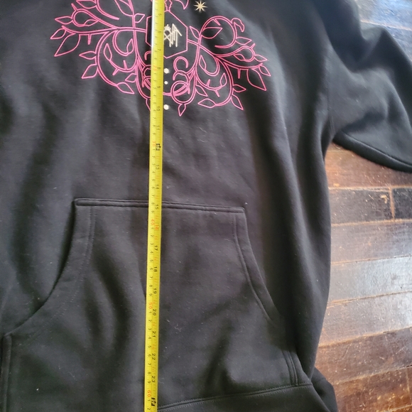 Black and Pink Sleep Token Emergence Rose Sweatshirt LARGE - Picture 5 of 12